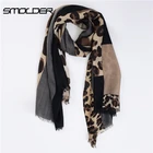 Wholesale pashmina scarf lady 100% polyester Leopard print scarf women hijab muslim