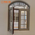 Aluminum Window Good Quality House Aluminum Casement Swing Double Glazed Window Design Philippines