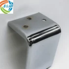 Finish chrome sofa leg in furniture factory direct metal sofa leg new model and high quality l shaped sofa legs