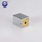 Glass Door Tube Square Pipe End Caps SUE Stainless Steel Tube Connector Shower Room Glass Door Tube Hardware