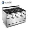 Commercial 6 Burner Gas Cooker 900 Series 4-Burner Gas Cooking Range With Oven