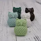 Modern ceramic door handles, mediterranean style owl door handle,beautiful ceramic cabinet knob