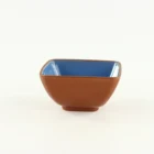 Dark Blue Color Glazed Red Clay bowl Kitchen Fruit Salad Bowl