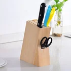 Rubber wood knife block kitchen knife holder knife stand