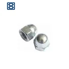 Galvanized Cap Nuts Hardware Products Fasteners Plain Galvanized Nut Cap Of DIN1587