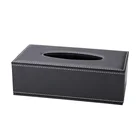 Hotel Supplies Guest room Black Leather Tissue Box Cover