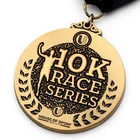 Wholesale Custom Die Struck Old Casting Gold Running Sport Medallions