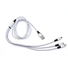 3 In 1 Samsung 3 In 1 USB Charging Cable For Iphone 8 7 6 Samsung Huawei Xiaomi