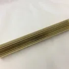 china OEM manufacturer cnc machining Polished Brass Round Reeded pipe Tube for lamp lighting accessory by your drawing