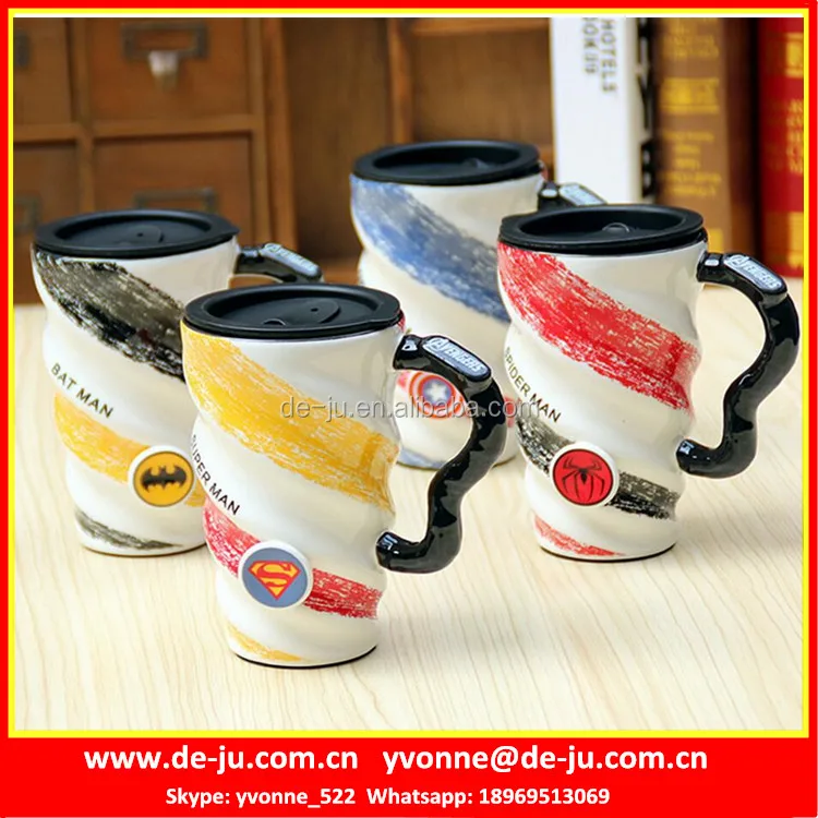 korean floral printing ceramic milk coffee mug