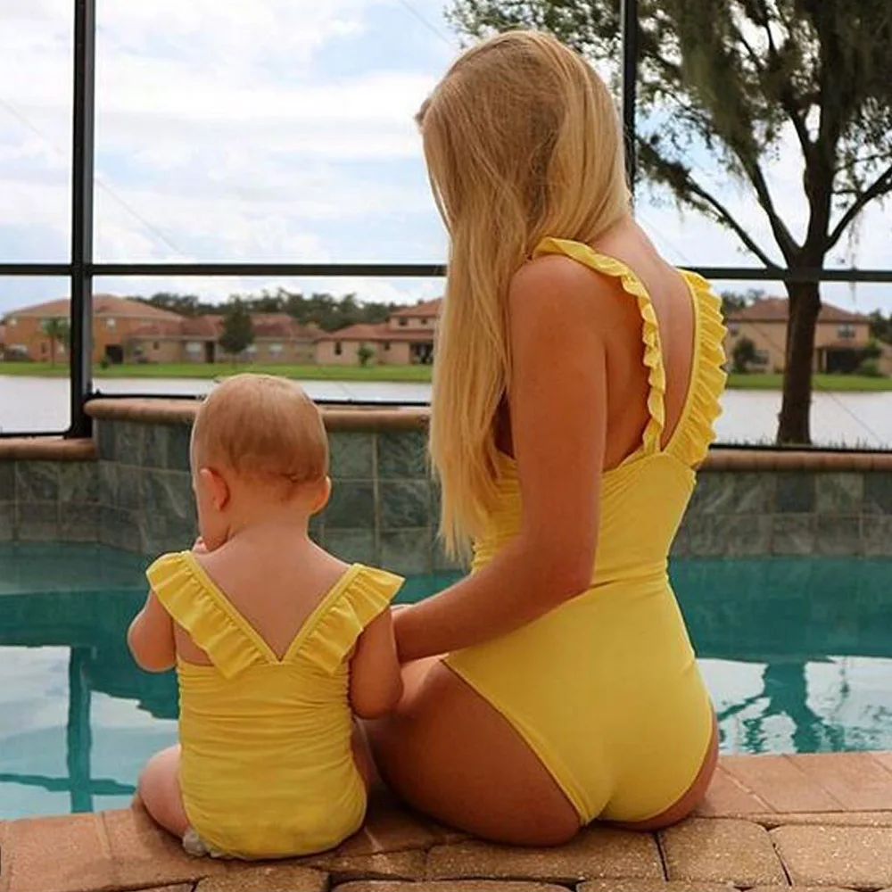 mommy baby matching bathing suits