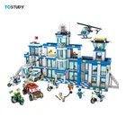 Qunlong city series motorcycle model assembly plastic educational building block diy toys for boy