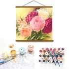 Modern 40x50 CM Netherlands Flower DIY Oil Chinese Painting By Number For Kid