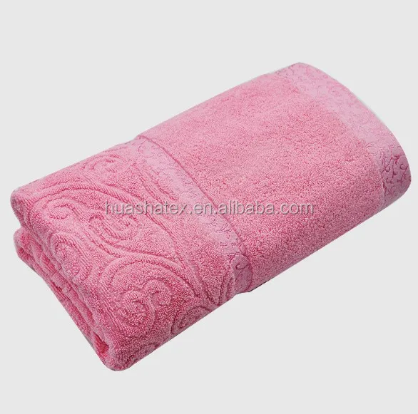 jacquard plain dyed bath towel