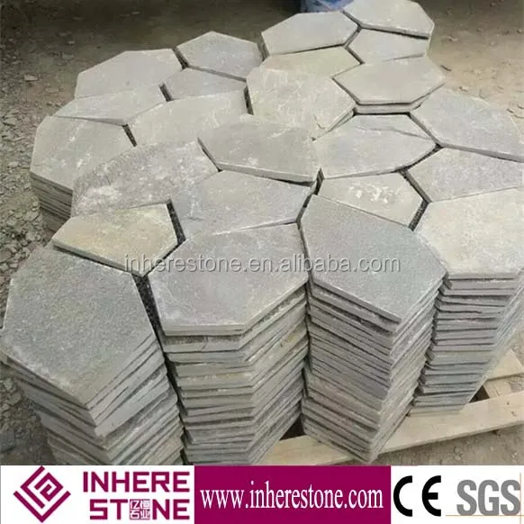 view product details: grey slate paving , natural stone crazy