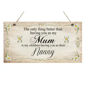 home hang decor wall door wood plaque sign mums birthday mothers