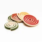 Factory Supply Healthy Alternative to Rawhide Pinwheel Dog Chew Dental Chew Pet Treat Dental Care
