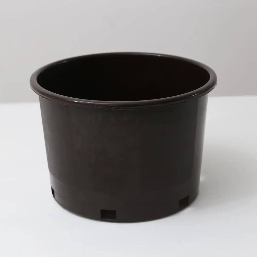 Culture Hydroponique En Gros Rond Pots En Plastique Noir Pour Jardin De Fleurs Legumes Ou Arbre Buy Pots En Plastique Ronds En Gros De Culture Hydroponique Pour Le Jardin De Fleur Pots En