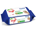 Economic ODM skin care organic baby household cleaning wet baby wipes clothlike touch