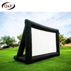 Outdoor inflatable rear projection projector screen