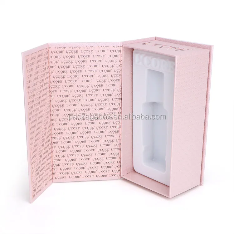 luxury custom paper cosmetic perfume gift set packaging box with