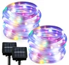 Outdoor Waterproof Solar Rope Led String Light Copper Wire Rope Light String 12 M 200 Led
