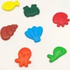 high quality Non Toxic 8pcs packed in blister card 3D Funny sea world plastic crayon