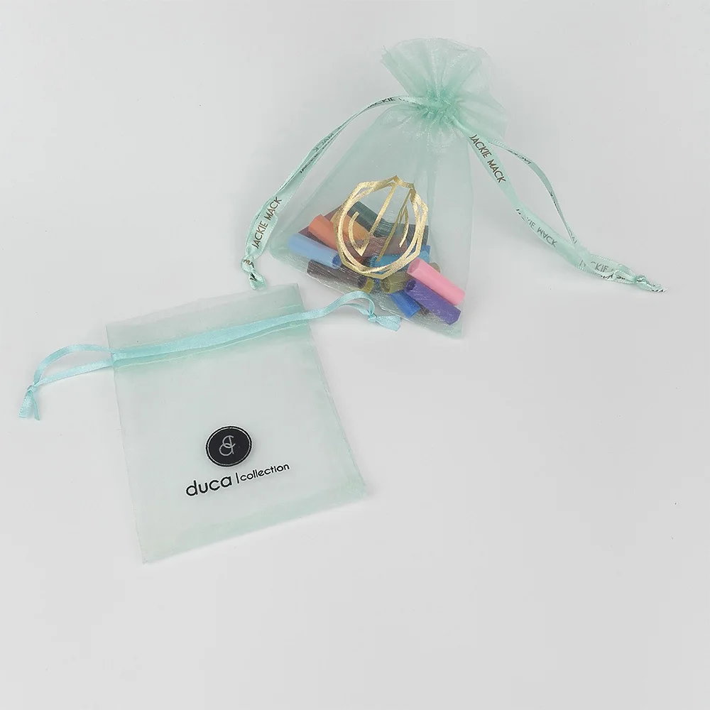 wholesale/ custom cheaper organza bags for packing, embroidered