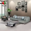 Northern European Style Design With Stainless Steel Legs Modern Leather Sofa Couch For Living Room