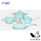 7pcs forged aluminum ceramic nonstick fry pan cookware set hot pot set