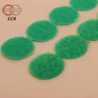 Customized die cut adhesive hook and loop dots