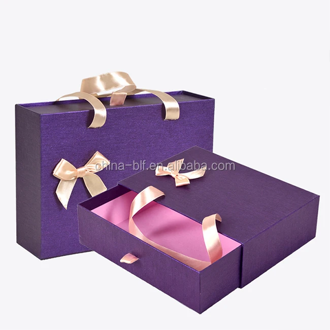 hot sale custom logo print packaging sliding drawer box gift