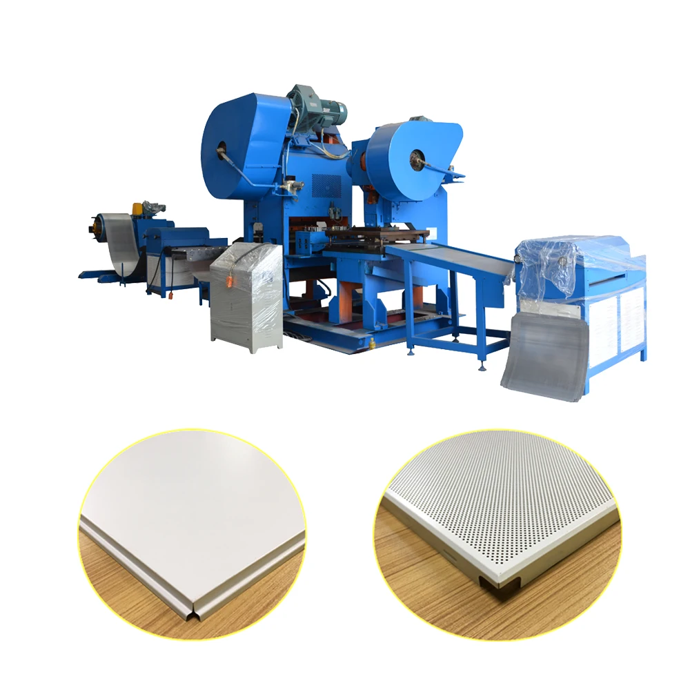 600x600 Widely Used Factory Price Aluminum Metal Ceiling Tile Production Line Forming Machine With Perforation And Water Proof Buy Ceiling
