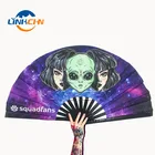 Japanese Bamboo and Nylon-Cloth Folding Hand Fan
