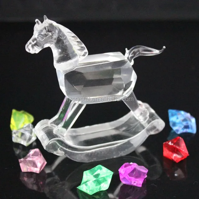 wholesale hot sell crystal gift items horse toys for baby
