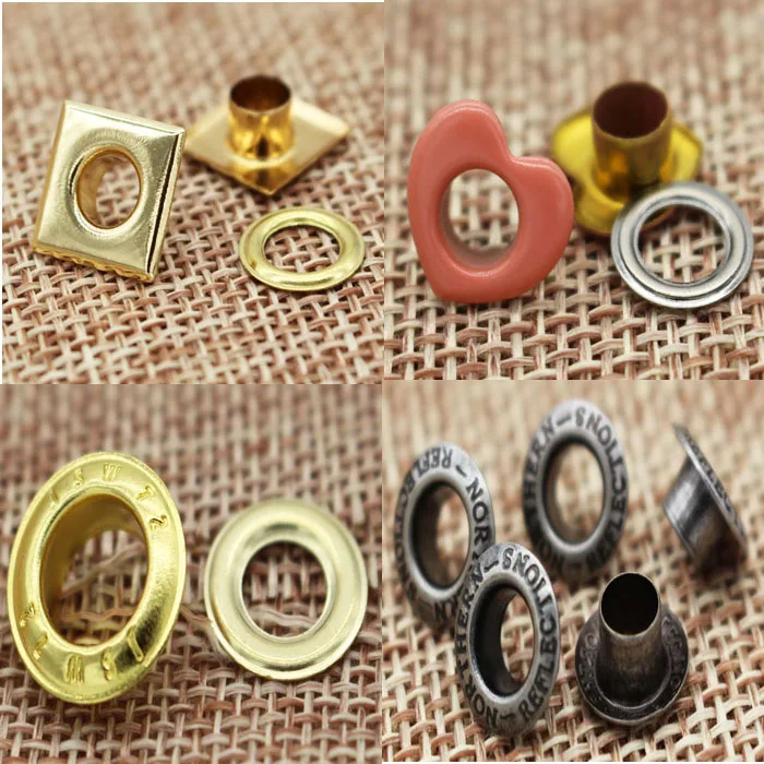 Different Shapes Round Square Oval Heart Hexagon Metal Decorative