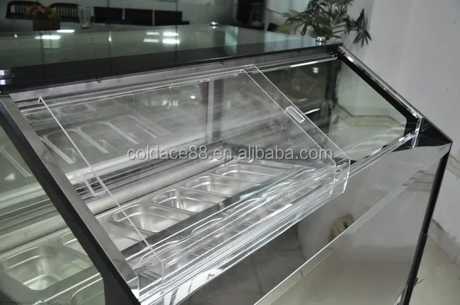 1.2 Meter Popsicle Display Freezer For Soft Ice Cream