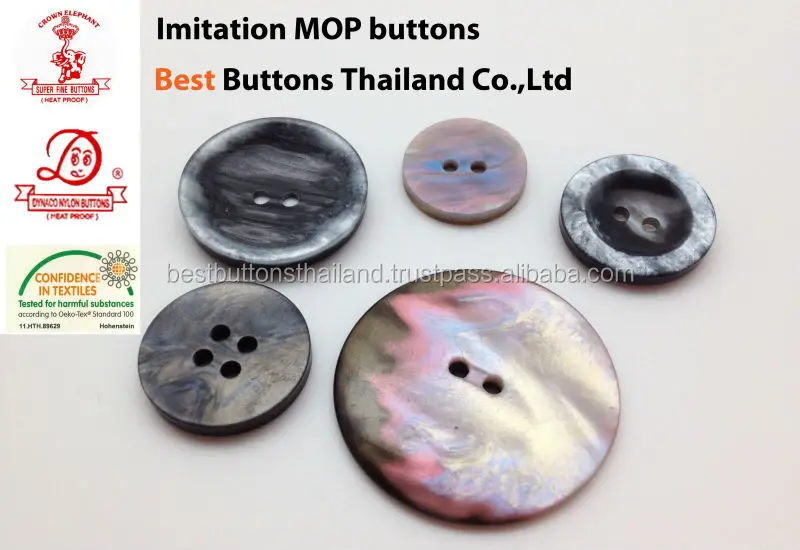 imitation shell resin buttons