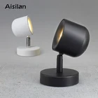 Aisilan Black/White 7W AC90-220V Foyer Corridor Balcony bedroom LED Wall spot light