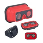 New arrival free sample high quality personal Silicone colored cute flexible folded mobile 3D watch Video vr movie glasses