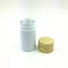 Empty twist up deodorant container round 30g,50g,75g bottom filling