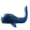 Giant Blue Whale Pool Float Inflatable Swimming Pool Float Rider Whale Shape Boat