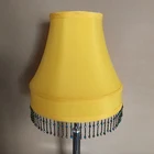 JLS-703 yellow fabric bell shaped table lamp shade