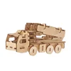 Wood Material Missile Truck Toys Laser Cut Kids 3D Puzzle
