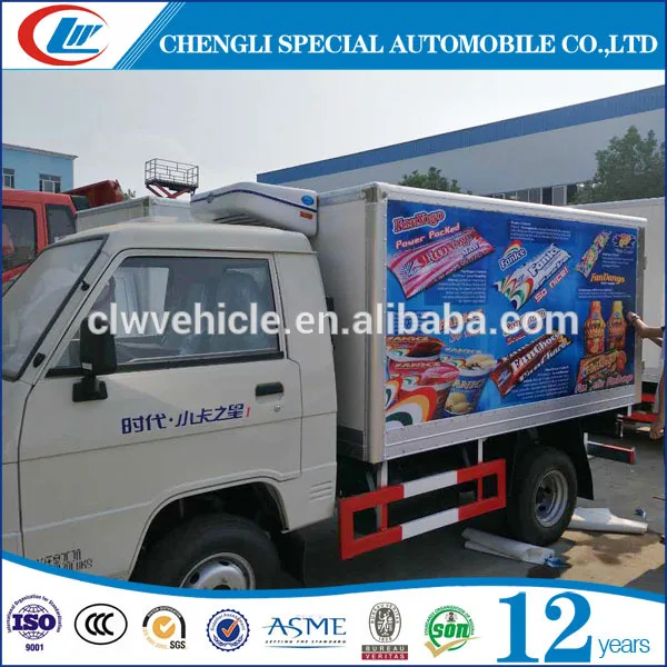 Refrigerated Truck Box ice cream refrigerator freezer Refrigerator Van Capacity