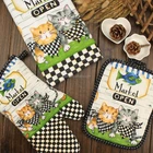 Kitchen Oven Set Oven Oven Mitt Set Kitchen Oven Mitt Glove Pot Holder Set