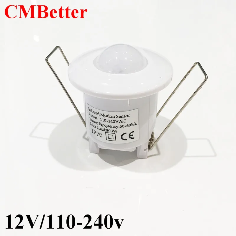 High Sensitivity PIR Motion Sensor light Switch AC220V DC12V Infrared Detector LED lamp Bulb Automatic Smart Switch ON  OFF (12)