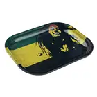 Smokers Stainless Steel Tobacco Printed Tin Gold Metal Manufacturers Cookie Logo Smoking Custom Weed Rolling Tray