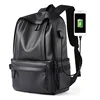 wholesale guangzhou laptop bag College men Backpack Leather Back Pack bags