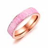 stock popular women jewelry 18K gold plated Rose Quartz ring